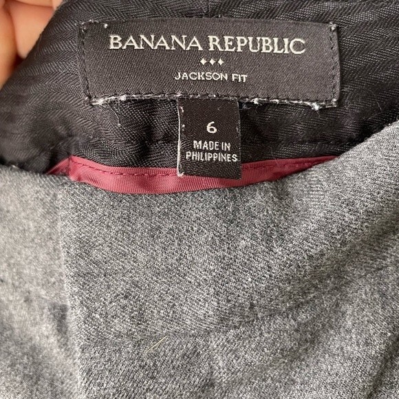 Banana Republic Gray Jackson Fit Pants Size 6 - Picture 3 of 5